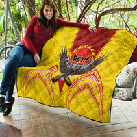 American Samoa Fautasi Race Quilt Pago Pago-Aeto Samoan Tattoo and Eagle LT03 - Polynesian Pride