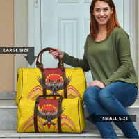 American Samoa Fautasi Race Travel Bag Pago Pago-Aeto Samoan Tattoo and Eagle