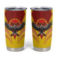 American Samoa Fautasi Race Tumbler Cup Pago Pago-Aeto Samoan Tattoo and Eagle