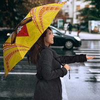 American Samoa Fautasi Race Umbrella Pago Pago-Aeto Samoan Tattoo and Eagle