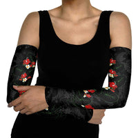Hawaiian Taro Leaves-Hibiscus and Plumeria Arm Sleeves Floral Tribal Tattoo Motif