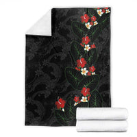 Hawaiian Taro Leaves-Hibiscus and Plumeria Blanket Floral Tribal Tattoo Motif LT03 - Polynesian Pride