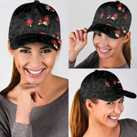 Hawaiian Taro Leaves-Hibiscus and Plumeria Classic Cap Floral Tribal Tattoo Motif LT03 - Polynesian Pride