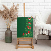 Hawaiian Taro Leaves-Hibiscus and Plumeria Canvas Wall Art Polynesian Art-Kakau Tattoo Green LT03 - Polynesian Pride