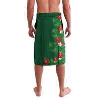 Hawaiian Taro Leaves-Hibiscus and Plumeria Lavalava Polynesian Art-Kakau Tattoo Green LT03 - Polynesian Pride