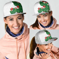 Hawaiian Taro Leaves-Hibiscus and Plumeria Mesh Trucker Cap Polynesian Art-Kakau Tattoo White LT03 - Polynesian Pride