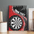 Personalised New Zealand Darts Canvas Wall Art Koru Tribal Tattoo and Silver Fern Maori Pattern Red Color