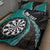 Personalised New Zealand Darts Quilt Bed Set Koru Tribal Tattoo and Silver Fern Maori Pattern Teal Color