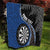 Personalised New Zealand Darts Quilt Koru Tribal Tattoo and Silver Fern Maori Pattern Blue Color