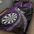 Personalised New Zealand Darts Quilt Bed Set Koru Tribal Tattoo and Silver Fern Maori Pattern Purple Color