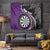 Personalised New Zealand Darts Tapestry Koru Tribal Tattoo and Silver Fern Maori Pattern Purple Color