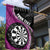 Personalised New Zealand Darts Garden Flag Koru Tribal Tattoo and Silver Fern Maori Pattern Pink Color