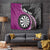 Personalised New Zealand Darts Tapestry Koru Tribal Tattoo and Silver Fern Maori Pattern Pink Color