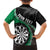 Personalised New Zealand Darts Family Matching Tank Maxi Dress and Hawaiian Shirt Koru Tribal Tattoo and Silver Fern Maori Pattern Green Color