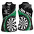 Personalised New Zealand Darts Women Sleeveless Polo Shirt Koru Tribal Tattoo and Silver Fern Maori Pattern Green Color