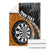 Personalised New Zealand Darts Blanket Koru Tribal Tattoo and Silver Fern Maori Pattern Orange Color