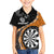 Personalised New Zealand Darts Hawaiian Shirt Koru Tribal Tattoo and Silver Fern Maori Pattern Orange Color