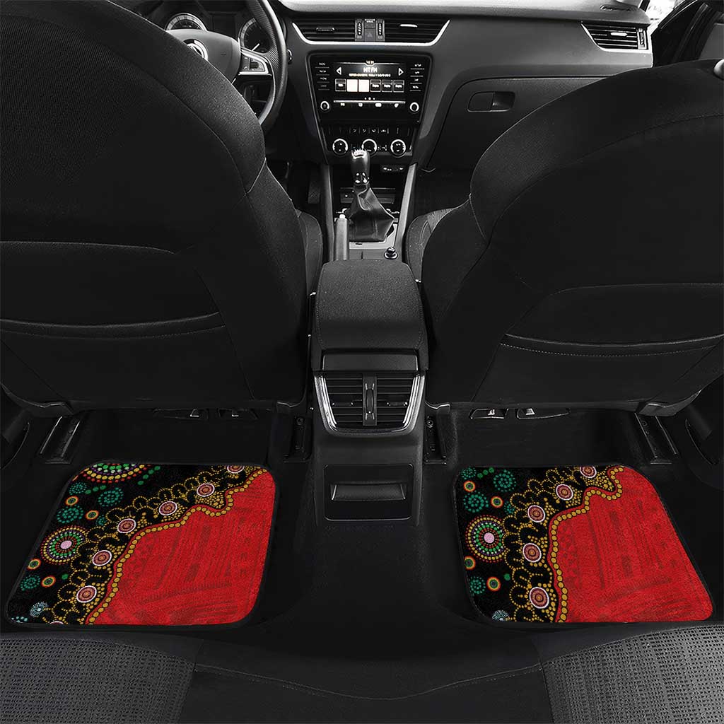Tonga Ngatu and Australia Together Car Mats Polynesian Humpback Whale and Aboriginal Kangaroo
