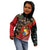 Tonga Ngatu and Australia Together Kid Hoodie Polynesian Humpback Whale and Aboriginal Kangaroo