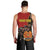 Personalised Papua New Guinea and Australia Together Men Tank Top Bird-of-paradise and Kangaroo with Aboriginal Pattern