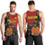 Personalised Papua New Guinea and Australia Together Men Tank Top Bird-of-paradise and Kangaroo with Aboriginal Pattern