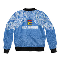 Hela Wigmen Rugby Bomber Jacket Papua New Guinea Polynesian Tattoo LT03 - Polynesian Pride