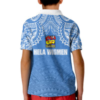 Hela Wigmen Rugby Kid Polo Shirt Papua New Guinea Polynesian Tattoo LT03 - Polynesian Pride