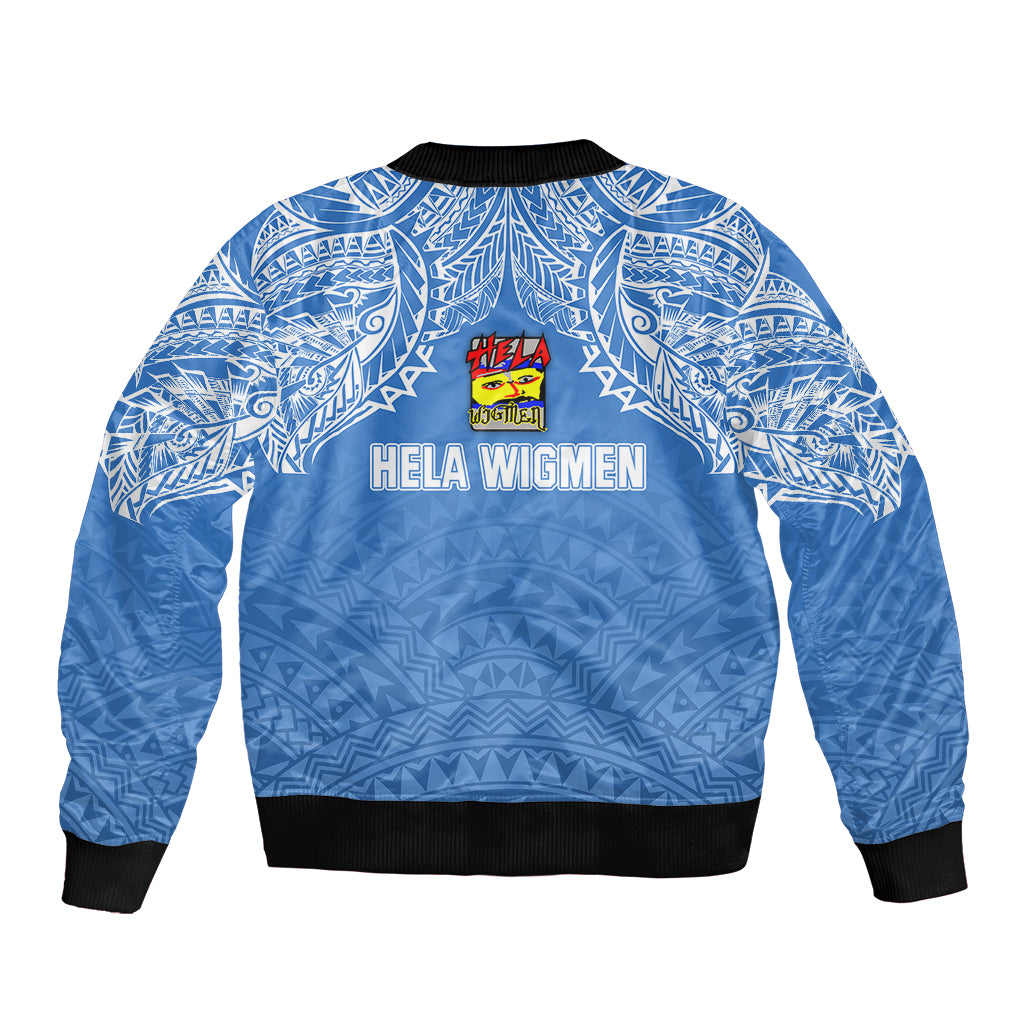 Hela Wigmen Rugby Sleeve Zip Bomber Jacket Papua New Guinea Polynesian Tattoo LT03 - Polynesian Pride