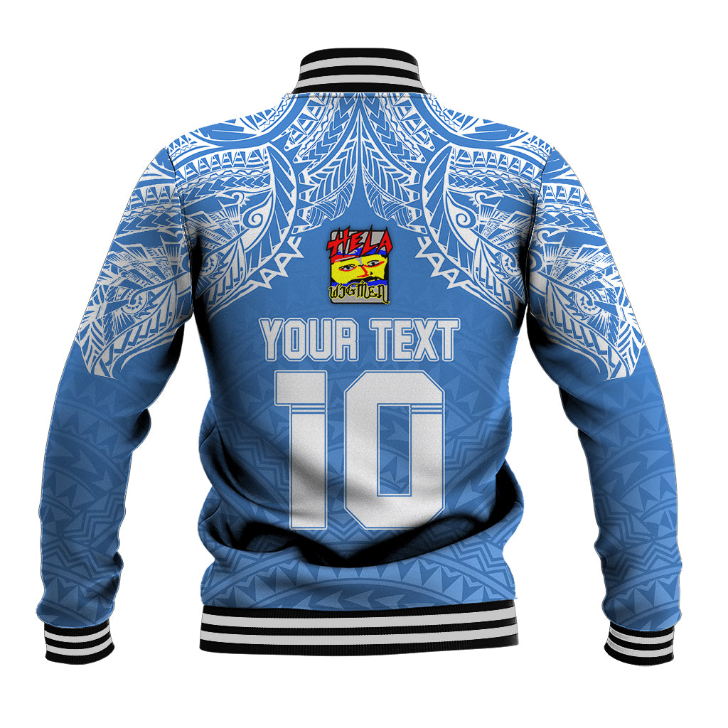Custom Hela Wigmen Rugby Baseball Jacket Papua New Guinea Polynesian Tattoo LT03 - Polynesian Pride