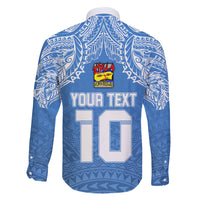 Custom Hela Wigmen Rugby Family Matching Long Sleeve Bodycon Dress and Hawaiian Shirt Papua New Guinea Polynesian Tattoo LT03 - Polynesian Pride