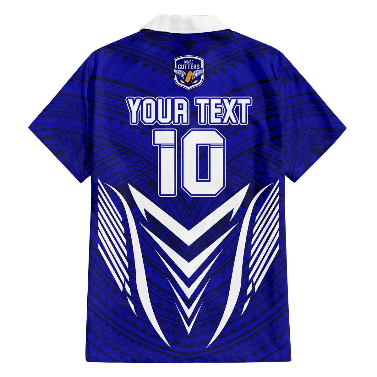 Custom Kimbe Cutters Rugby Family Matching Summer Maxi Dress and Hawaiian Shirt Papua New Guinea Polynesian Tattoo Blue Version LT03 - Polynesian Pride