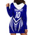 Custom Kimbe Cutters Rugby Hoodie Dress Papua New Guinea Polynesian Tattoo Blue Version LT03 - Polynesian Pride