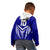 Custom Kimbe Cutters Rugby Kid Hoodie Papua New Guinea Polynesian Tattoo Blue Version LT03 - Polynesian Pride