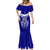 Custom Kimbe Cutters Rugby Mermaid Dress Papua New Guinea Polynesian Tattoo Blue Version LT03 - Polynesian Pride