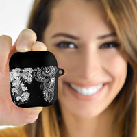 Japanese Irezumi and Hawaiian Polynesian Art Tattoo AirPods Case Black Color - Polynesian Pride