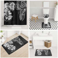 Japanese Irezumi and Hawaiian Polynesian Art Tattoo Bathroom Set Black Color - Polynesian Pride