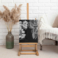 Japanese Irezumi and Hawaiian Polynesian Art Tattoo Canvas Wall Art Black Color - Polynesian Pride