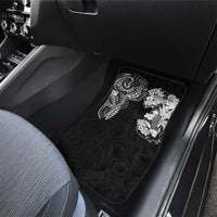 Japanese Irezumi and Hawaiian Polynesian Art Tattoo Car Mats Black Color - Polynesian Pride