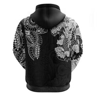 Japanese Irezumi and Hawaiian Polynesian Art Tattoo Hoodie Black Color - Polynesian Pride