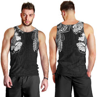 Japanese Irezumi and Hawaiian Polynesian Art Tattoo Men Tank Top Black Color - Polynesian Pride