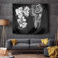 Japanese Irezumi and Hawaiian Polynesian Art Tattoo Tapestry Black Color - Polynesian Pride