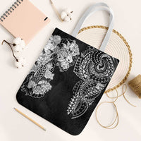 Japanese Irezumi and Hawaiian Polynesian Art Tattoo Tote Bag Black Color - Polynesian Pride