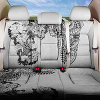 Japanese Irezumi and Hawaiian Polynesian Art Tattoo Back Car Seat Cover White Color - Polynesian Pride