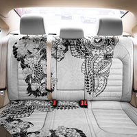 Japanese Irezumi and Hawaiian Polynesian Art Tattoo Back Car Seat Cover White Color - Polynesian Pride
