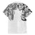 Japanese Irezumi and Hawaiian Polynesian Art Tattoo Family Matching Long Sleeve Bodycon Dress and Hawaiian Shirt White Color - Polynesian Pride