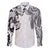 Japanese Irezumi and Hawaiian Polynesian Art Tattoo Family Matching Off Shoulder Maxi Dress and Hawaiian Shirt White Color - Polynesian Pride