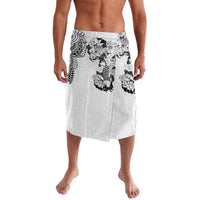 Japanese Irezumi and Hawaiian Polynesian Art Tattoo Lavalava White Color - Polynesian Pride