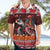 Hawaii KaʻUla Wena Volcano Turtle Hawaiian Shirt Lava and Tropical Plants Tribal Pattern