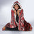 Hawaii KaʻUla Wena Volcano Turtle Hooded Blanket Lava and Tropical Plants Tribal Pattern