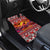 Hawaii KaʻUla Wena Octopus Car Mats Oceanic Red with Corals and Tropical On Sunset Landscape